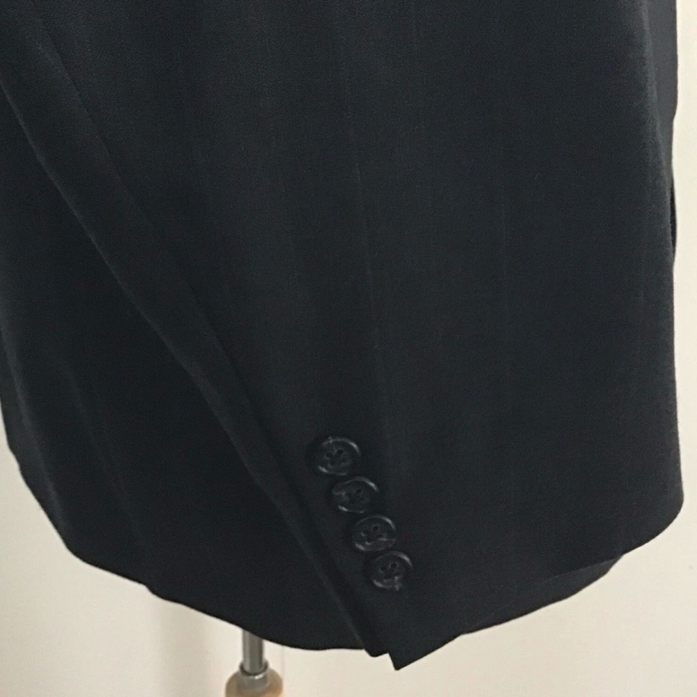 HART SCHAFFNER MARX Vintage Charcoal Gray Pinstripe Wool Suit Coat 42 Reg. EUC - Picture 5 of 14